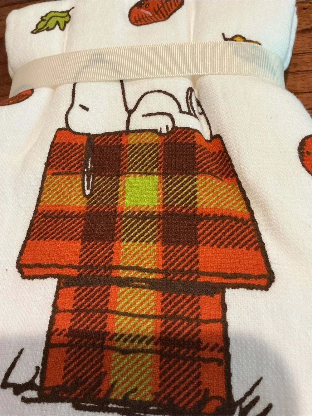 Peanuts x Rae Dunn Football Themed Kitchen Towels - Set of 2
